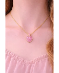 Chanteur Girls 18K Plated Hypoallergenic Heart Pendant Necklace