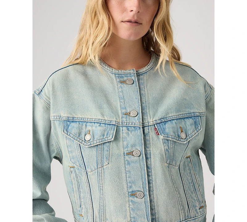 Levi's Women's 90's Collarless Shrunken Trucker Jacket