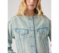 Levi's Women's 90's Collarless Shrunken Trucker Jacket