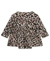 Guess Baby Girls' Interlock Long-Sleeve Bodysuit Dress