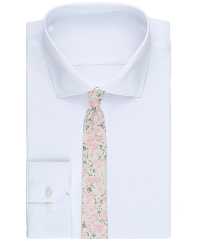 Bar Iii Men's Heron Floral Skinny Tie, Macy's Exclusive