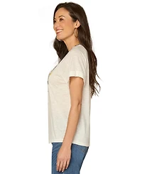 Democracy Petite Short-Sleeve Printed T-Shirt
