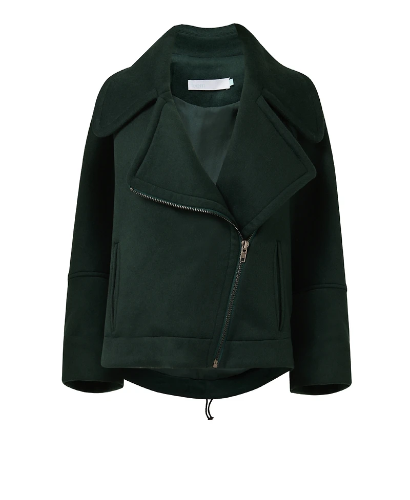 Leem Women's Boxy Biker Jacket