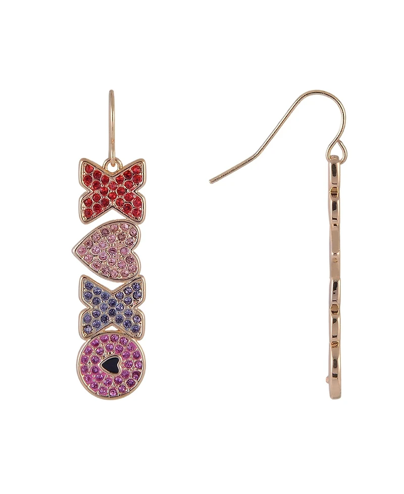 Hallmark Stone Xoxo Linear Earrings