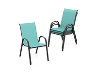Slickblue 4-Piece Patio Chair Set with All-Weather Fabric for Outdoor Use
