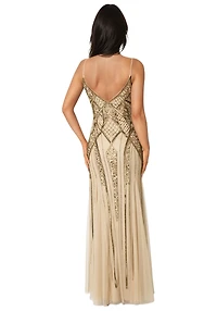 Bebe Women's Beaded Gown