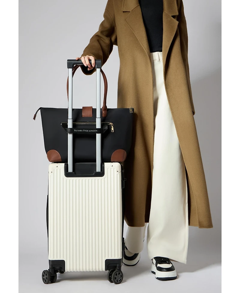 Women's Tote Nylon Top Zip Large Lifestyle Bag Eve Victoria Hyde