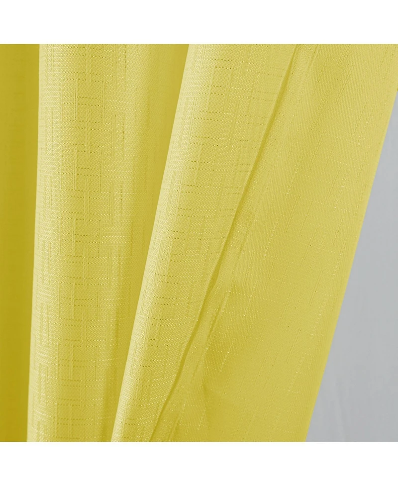 Rt Designers Collection 100% Polyester 140 Gsm Sedona Jacquard Grommet Curtain Panel