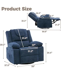 gaomon Adults Oversized Rocking Nursery Glider Recliner Chair