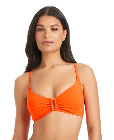 Sanctuary Women's Refresh Ribbed Tie-Back Underwire Bra