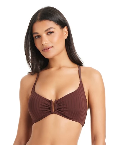 Sanctuary Women's Refresh Ribbed Tie-Back Underwire Bra