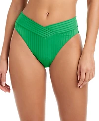 Sanctuary Women's Refresh Ribbed Moderate-Coverage Swim Bottoms