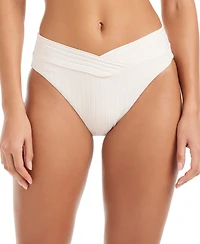 Sanctuary Women's Refresh Ribbed Moderate-Coverage Swim Bottoms