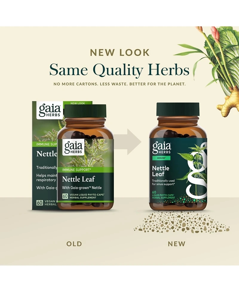 Gaia Herbs Nettle Leaf - Immune, Respiratory, and Sinus Support Supplement - Helps Maintain Upper Respiratory Health - Supports Immune Health