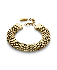 Olivia Burton Women's Chequerboard Link Gold Tone Stainless Steel Bracelet