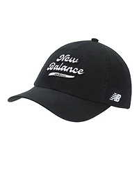 New Balance 6 Panel Nb Stacked Logo Women's Legacy Black Hat