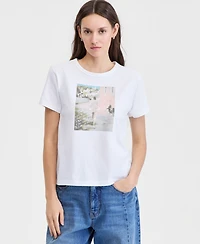 On 34th Women's Cotton Solo Traveler Everyday Graphic Tee, Macy's Exclusive