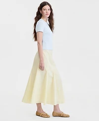 On 34th Women's Seersucker Midi Skirt, Macy's Exclusive