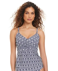 Beyond Control Women's Purest Form Draped Adjustable Straps Tankini