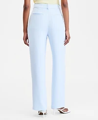 On 34th Women's High-Rise Polished Crepe Pleated Wide-Leg Trousers, Macy's Exclusive