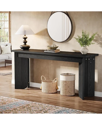 Tribesigns 70.9-Inch Long Tv Stand, Farmhouse Sofa Console Table with Widened Tabletop