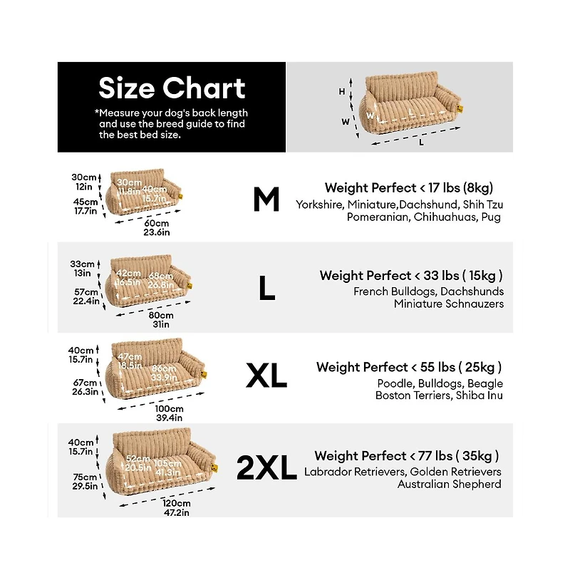 FunnyFuzzy Washable Fluffy Dog Sofa Bed