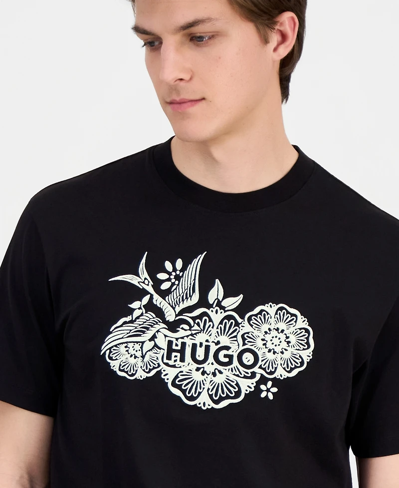 Hugo Boss Men's Dangen Embroidered T-Shirt