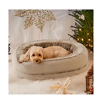 FunnyFuzzy Washable Donut Dog Bed
