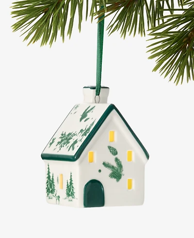 Holiday Lane Holiday Toile Porcelain House Ornament, Macy's Exclusive