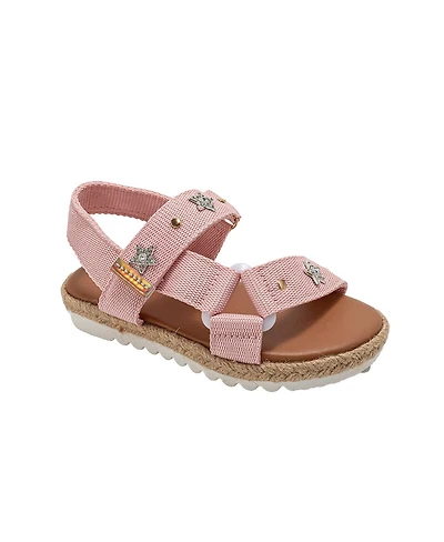 Bebe Little Girls Sport Fashion Sandals Comfortable Shoes with Playful Charms