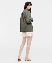 Women's Back Pocket Utility Jacket, Macy's Exclusive- Molly Rogers Capsule Collection