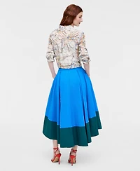 Women's High-Low Contrast-Hem Full Skirt, Macy's Exclusive- Molly Rogers Capsule Collection
