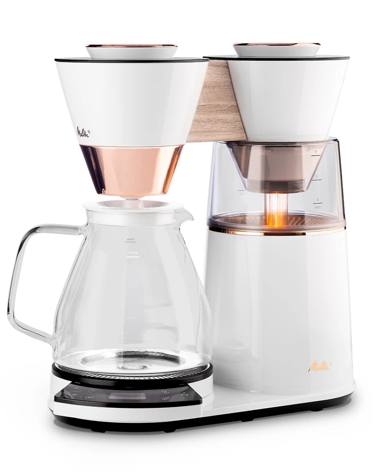 Melitta Vision 12-Cup Luxe Drip Coffee Maker with Revolving Dashboard Copper