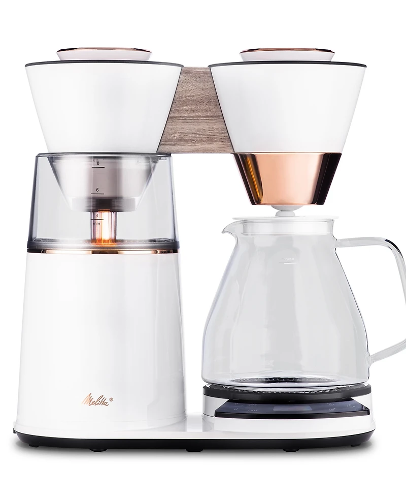 Melitta Vision 12-Cup Luxe Drip Coffee Maker with Revolving Dashboard Copper