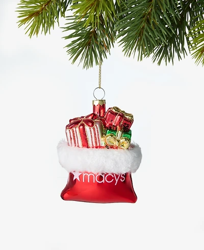 Holiday Lane Macy's Gift Bag Ornament, Macy's Exclusive