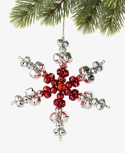 Holiday Lane Christmas Cheer Snowflake Bells Ornament, Macy's Exclusive