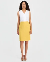 Kasper Women's Textured Knee-Length Pencil Skirt, Regular & Petite