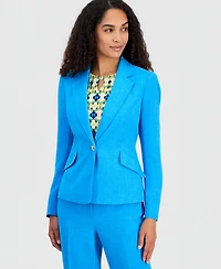 Kasper Women's Notched-Collar One-Button Jacket