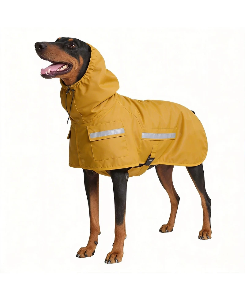 Aronkl Dog Raincoat - Waterproof, Windproof, Reflective, Breathable, Coverage