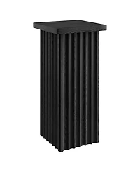 Hudson & Canal Bourne 22" Wide Square Fluted Side Table