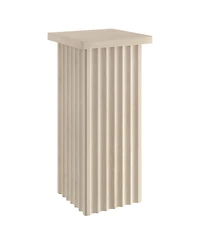 Hudson & Canal Bourne 22" Wide Square Fluted Side Table