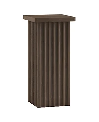 Hudson & Canal Bourne 22" Wide Square Fluted Side Table