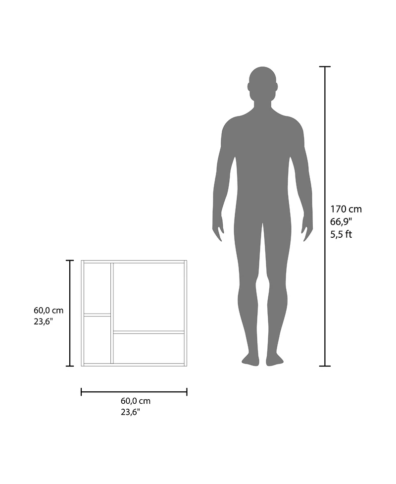 Fm Furniture Kenya Medicine Cabinet, Mirror, Double Door, Four Interior Shelves