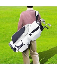 Mecale Golf Cart Bag, 14-Way Divider Top, 36", 13 Pockets, Premium Nylon, Handles, Dust Cover & Detachable Straps.