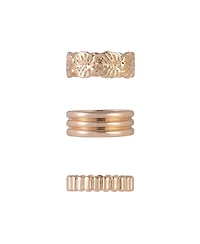 Rachel Rachel Roy 3 Piece Ring Set