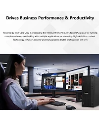 Lenovo ThinkCentre M70s Gen 6 Business Desktop, Intel Core Ultra 5 225, 64GB DDR5, 2TB Ssd, Wi-Fi 6, Wired Kb & Mouse, Windows 11 Pro