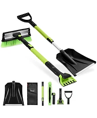 Best Choice Products 39" Extendable Snow Brush with Shovel, Squeegee and Ice Scraper Storage Bag