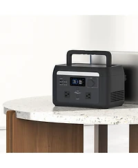 Mondawe 614Wh-1000W Portable Power Station with Bidirectional Fast Ac Charging