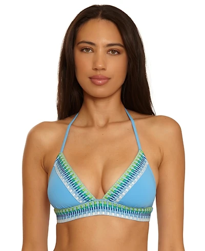 Becca Women's Fiesta Basket Weave Trim Hatler Top