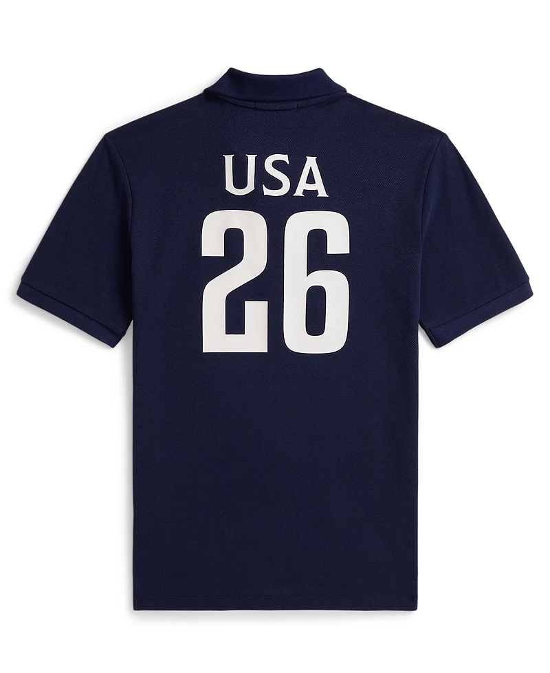 Polo Ralph Lauren Boys' 8-20 Usa Cotton Mesh Shirt